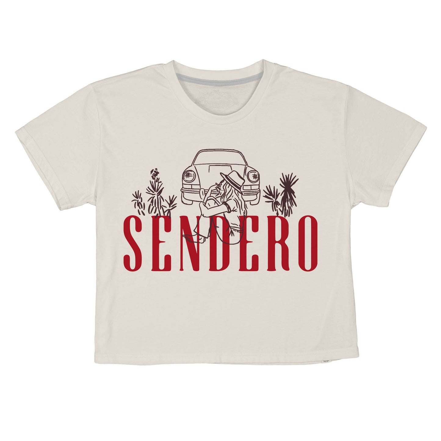 Desert Drifter Boxy Tee - Vintage White