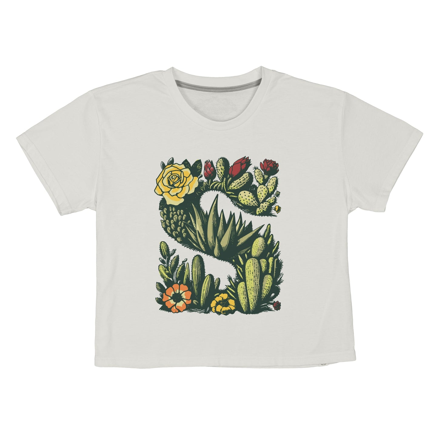 Desert Mark Boxy Tee - Vintage White