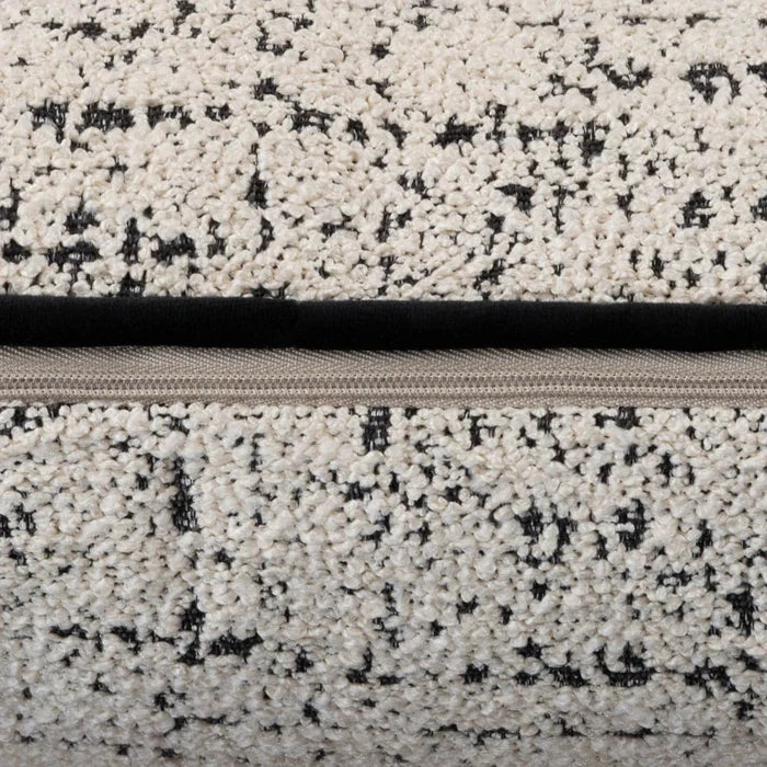 Cocabelle Boucle white and black cushions piped almost half price-Renaissance Design Studio