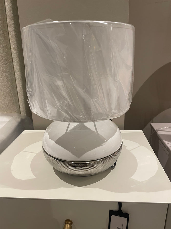 HONEY white table lamp with shade reduced instore clearance-Renaissance Design Studio