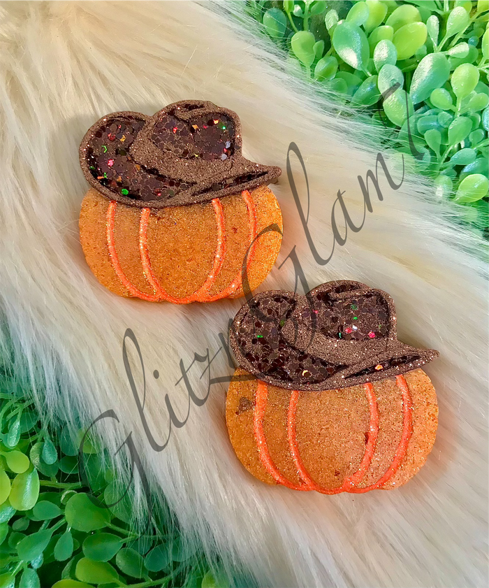 *** VENT CLIP *** Plain Pumpkin w/ Cowboy Hat Freshie Silicone Mold