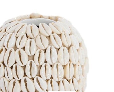 Vase Deco - Shell Cream-Renaissance Design Studio