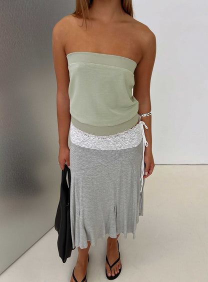 Judsen Relaxed Strapless Top Sage