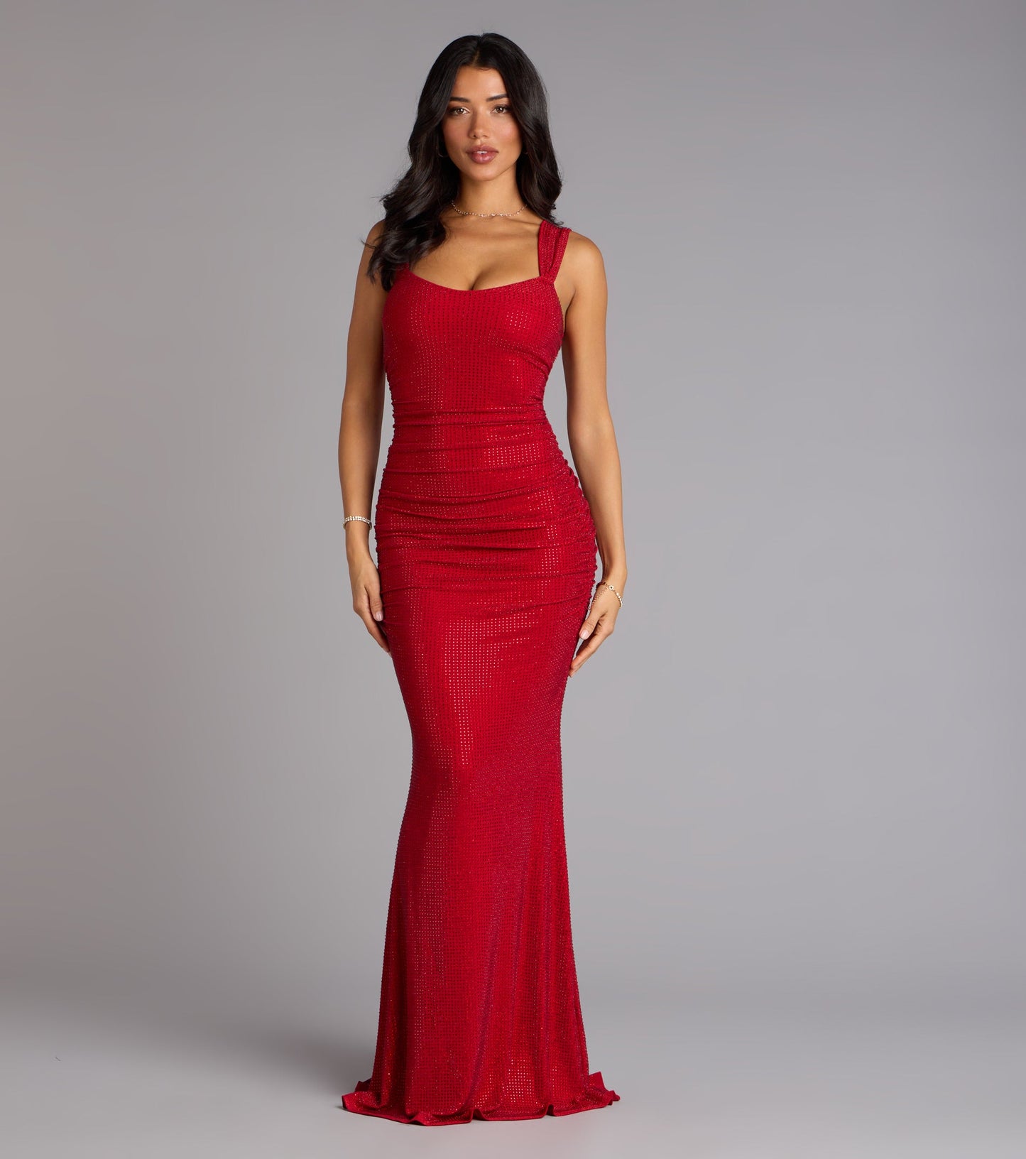 Kaylie Rhinestone Mermaid Formal Dress