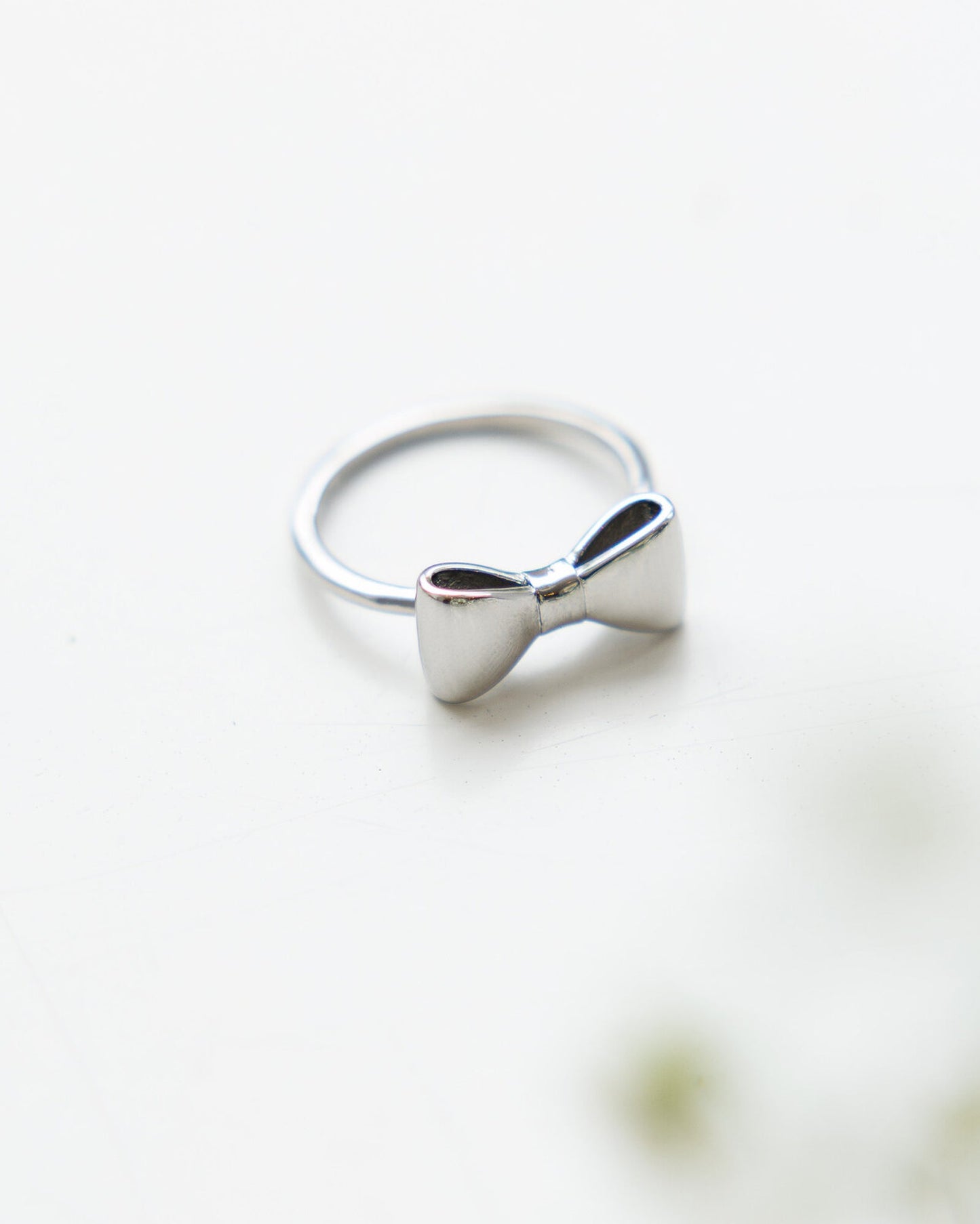 Silver Bow Ring