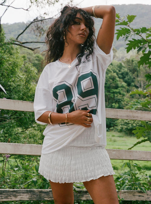 Out Of Sight Mini Skirt White