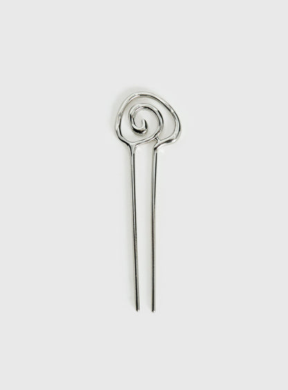 Khori Spiral Hair Pin Silver