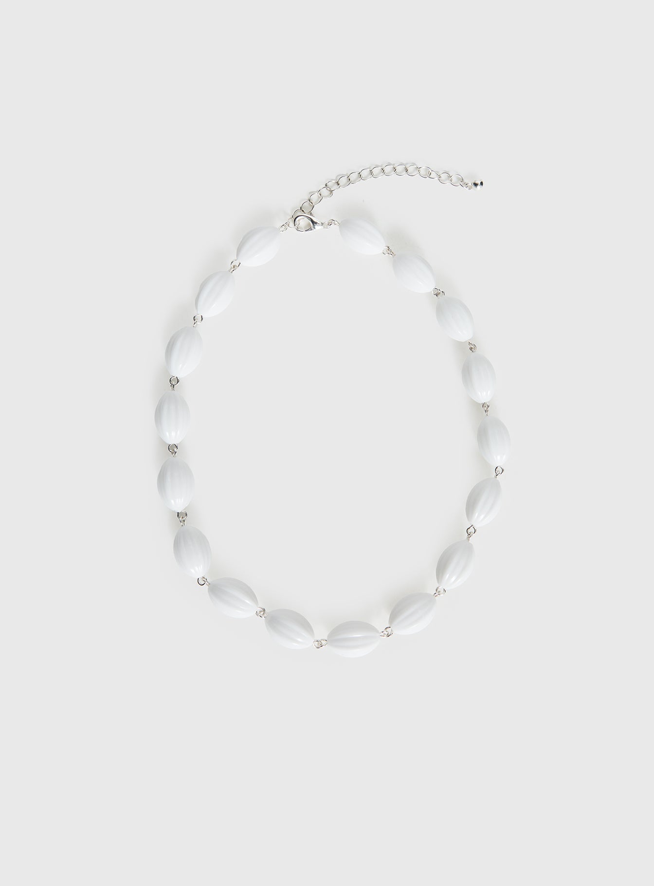Liviya Beaded Necklace White