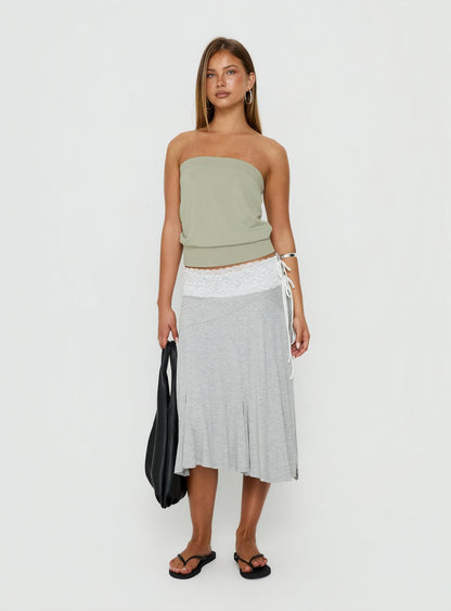 Judsen Relaxed Strapless Top Sage