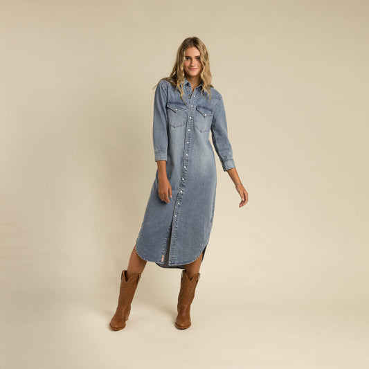 The Annie Dress - Classic Denim