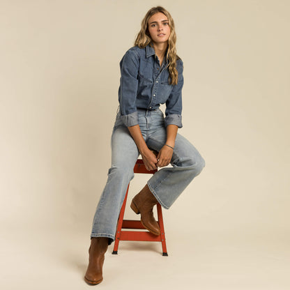 Women's Hondo Pearl Snap Denim Shirt