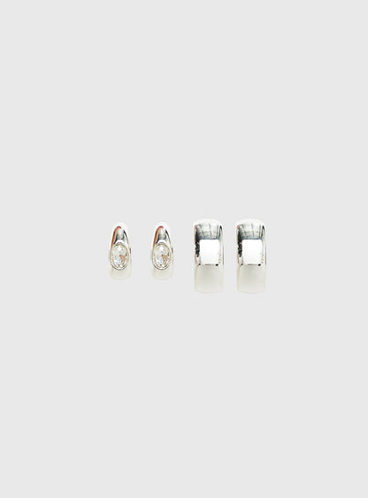 Zennie Earring Pack Silver