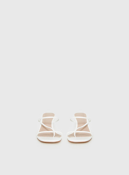 The Becka Heels White