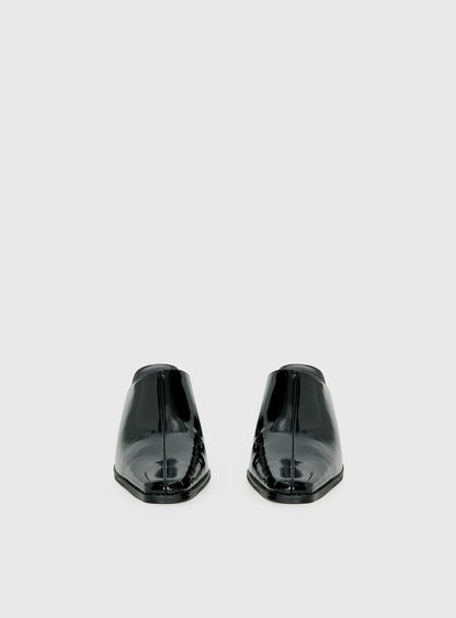 Hania Slip On Closed Toe Heels Black