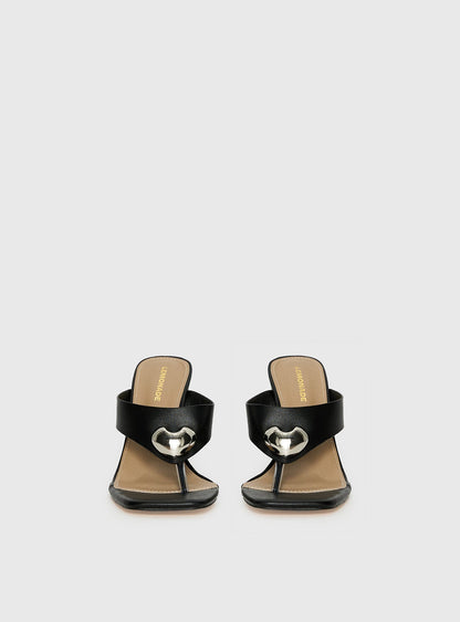 Gifted Thong Heels Black