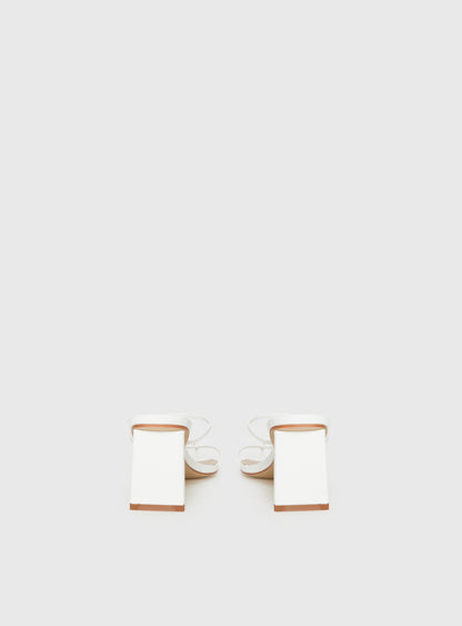 The Becka Heels White
