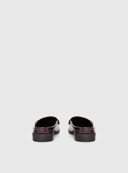 Therapy Atticus Faux Leather Slip On Loafers Cherry