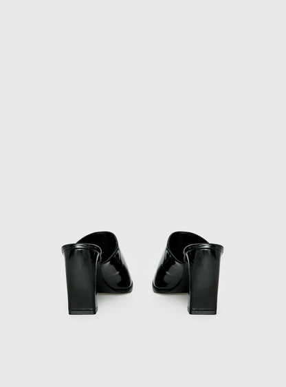 Hania Slip On Closed Toe Heels Black