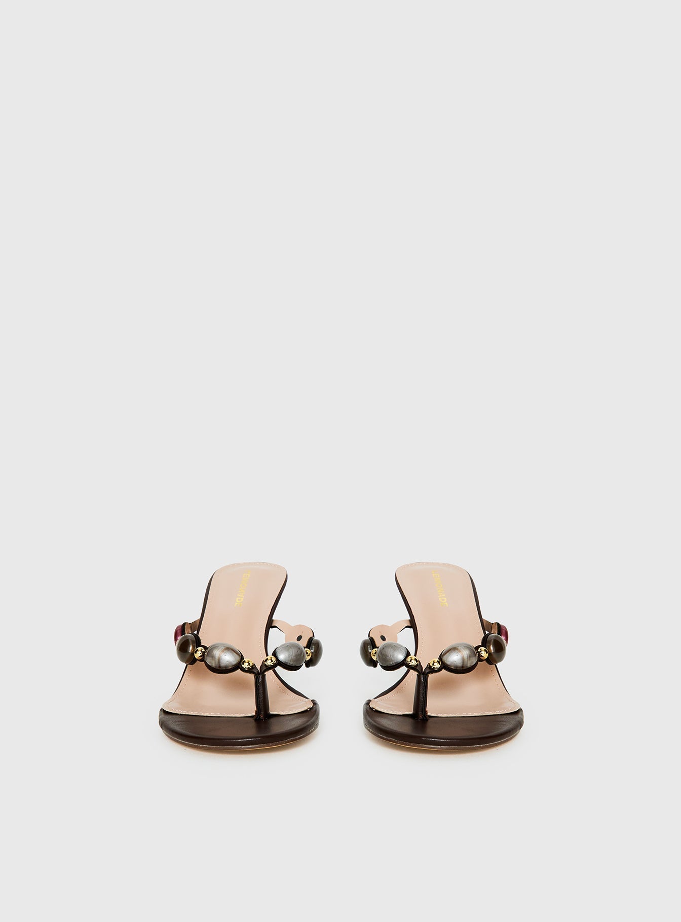Nina Bead Heels Chocolate