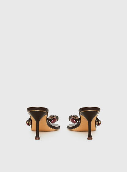 Nina Bead Heels Chocolate