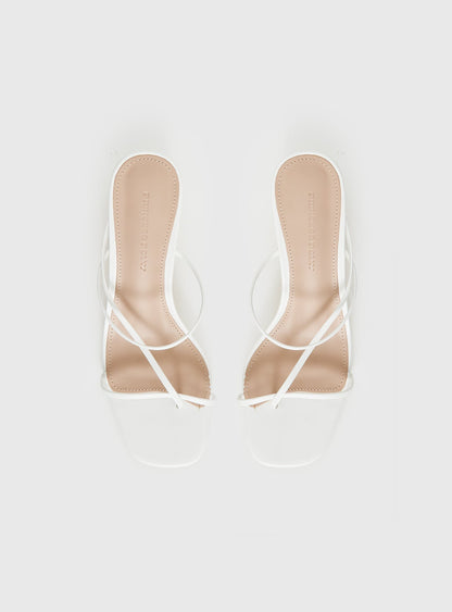 The Becka Heels White