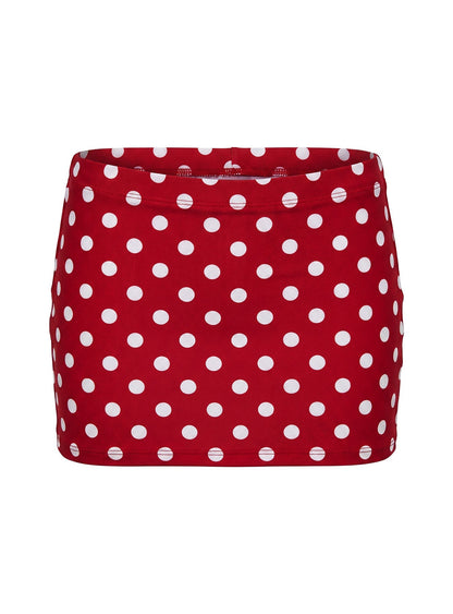Tenya Swim Skort Red Polka Dot