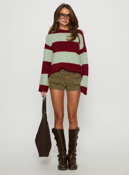 Headphones On Micro Cargo Short Green