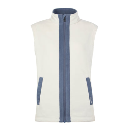 Arrad Womens Relaxed Fit Microfleece Gilet - Vanilla