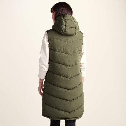 Ranskill Womens Long Insulated Gilet - Khaki