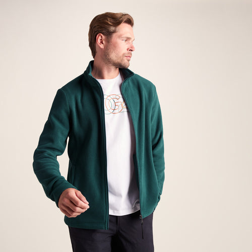 Revive Mens Fleece Jacket - Dark Turquoise