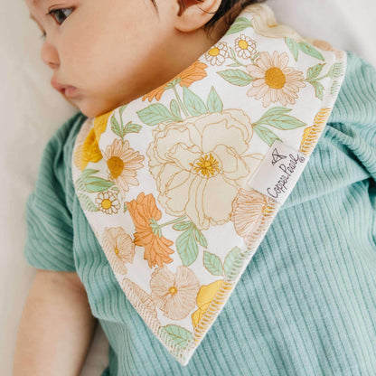 4 Pack Baby Bandana Bibs - Lemon