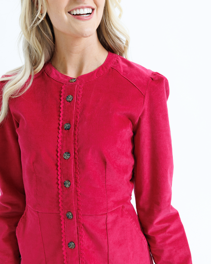 Chesterfield Cord Dress - Final Sale