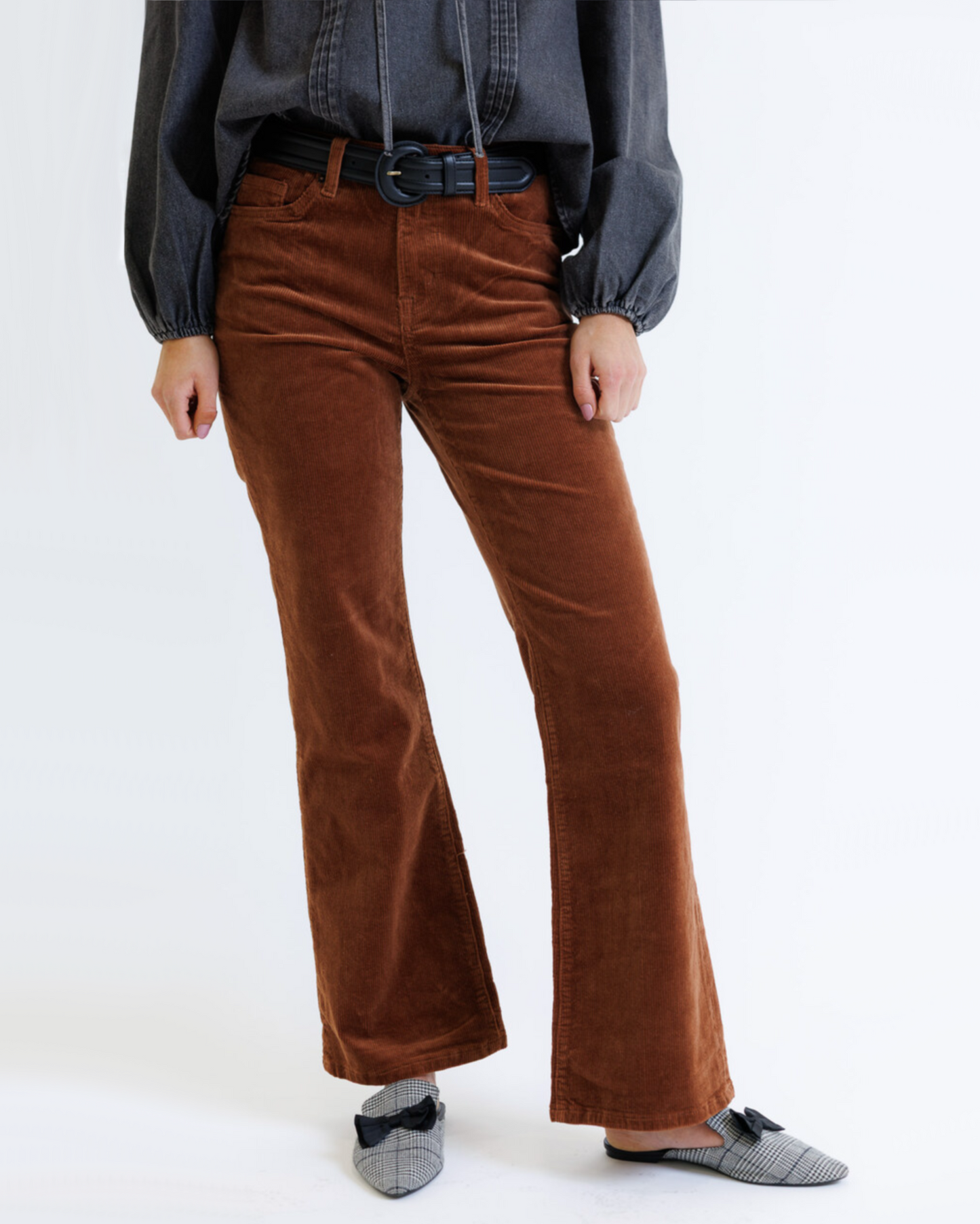 Corduroy Relaxed Bootcut Pant - Final Sale