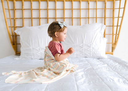 Knit Swaddle Blanket - Rainee