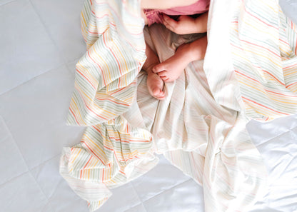 Knit Swaddle Blanket - Rainee