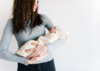 Knit Swaddle Blanket - Rainee