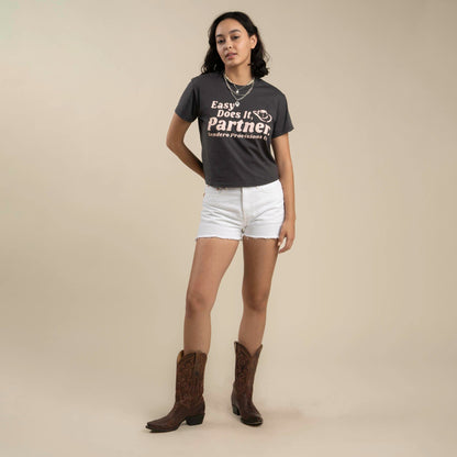 Ysleta High-Rise Women's Shorts - Black Denim