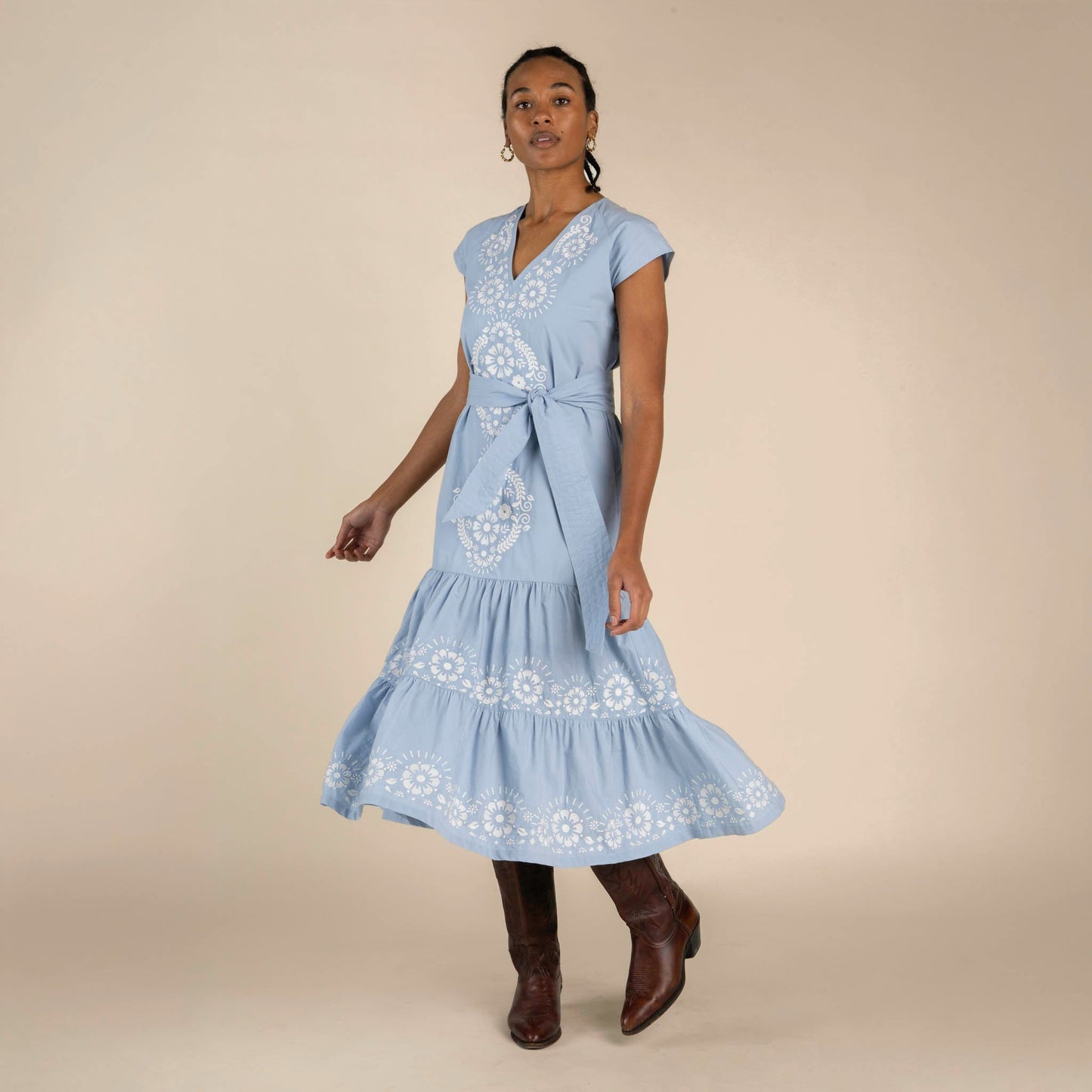 The Emilia Dress - Azure