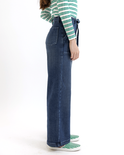 High Rise Wide Straight Jean