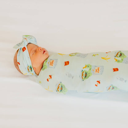 Knit Swaddle Blanket - Oscar the Grouch