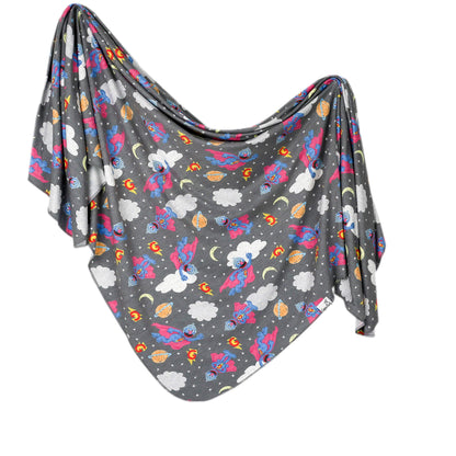 Knit Swaddle Blanket - Super Grover