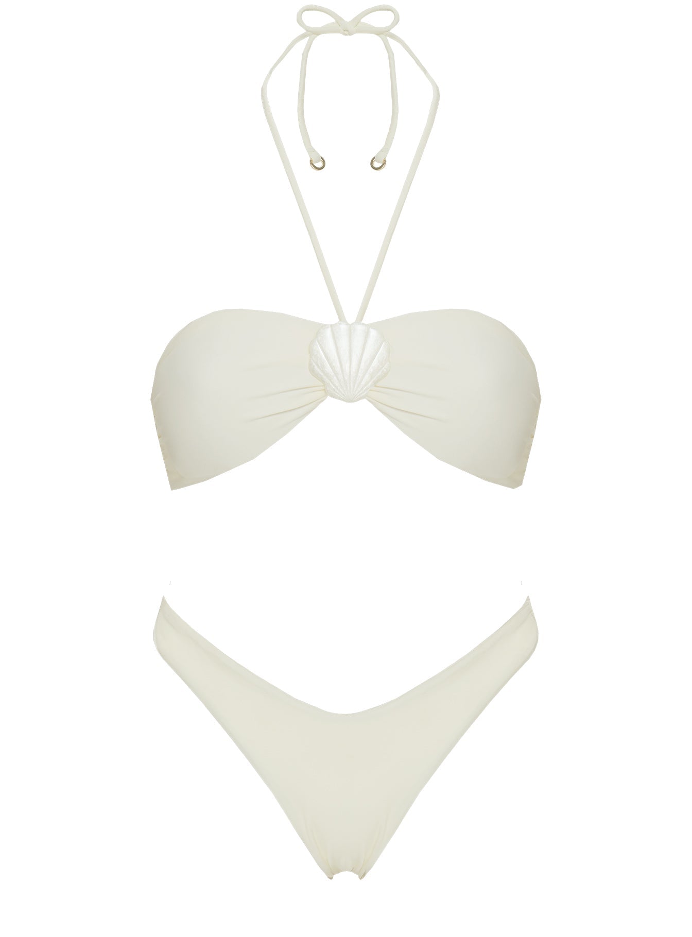 Kylila Cheeky Bikini Bottoms White
