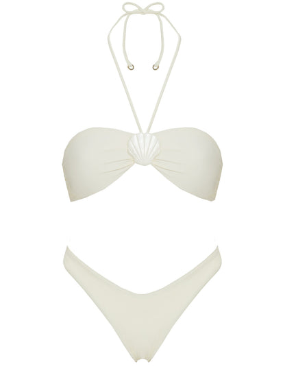 Kylila Cheeky Bikini Bottoms White