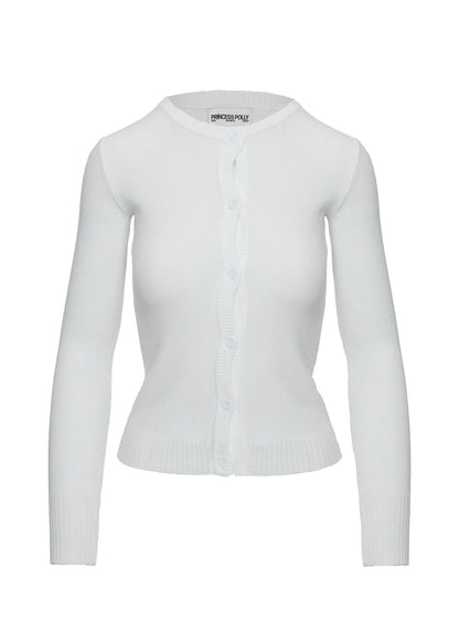 Lauraine Cardigan White