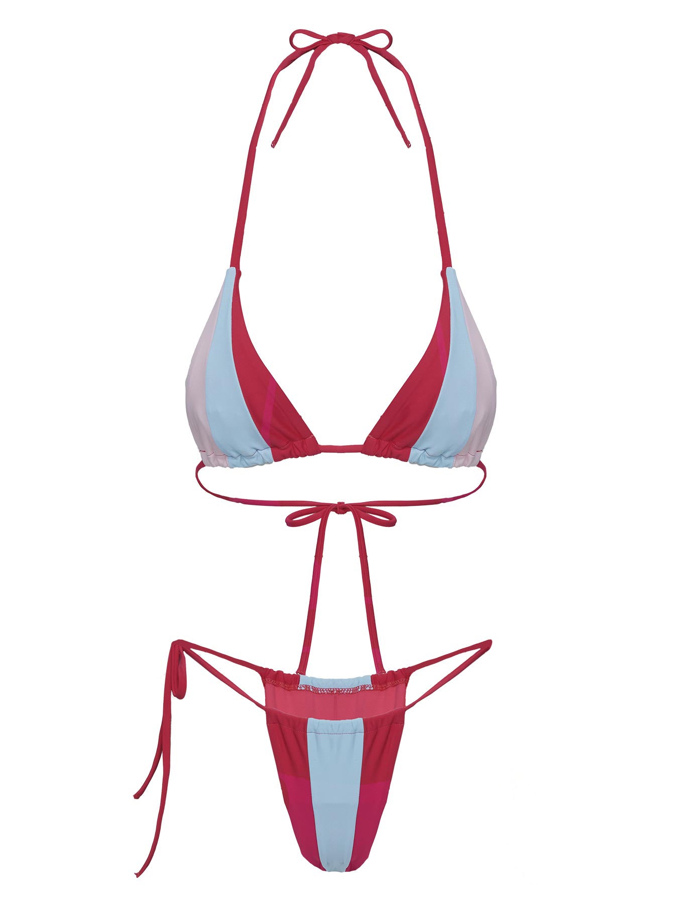 Nobuko Tie Side Bikini Bottoms Pink Multi