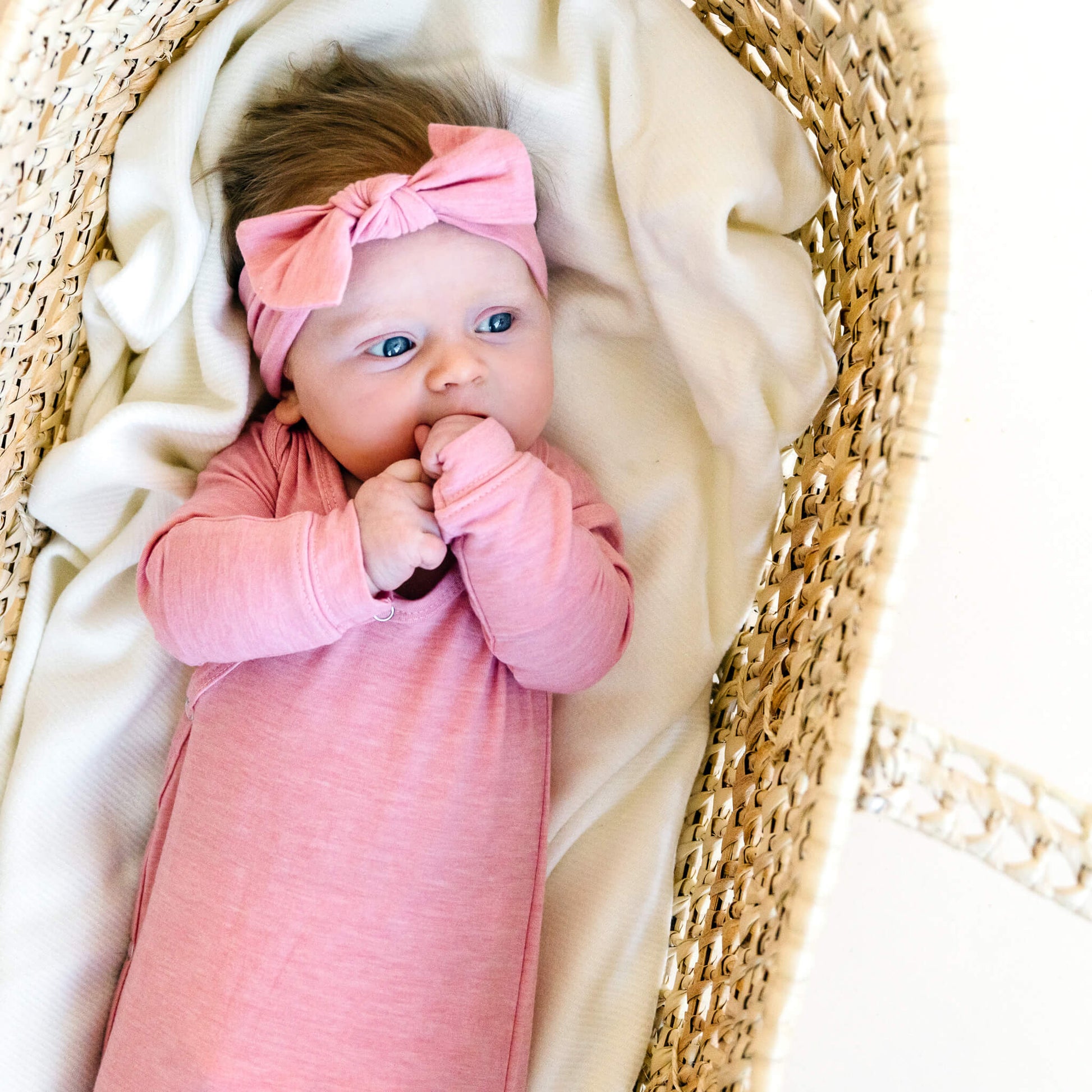 Newborn Knotted Gown - Darling