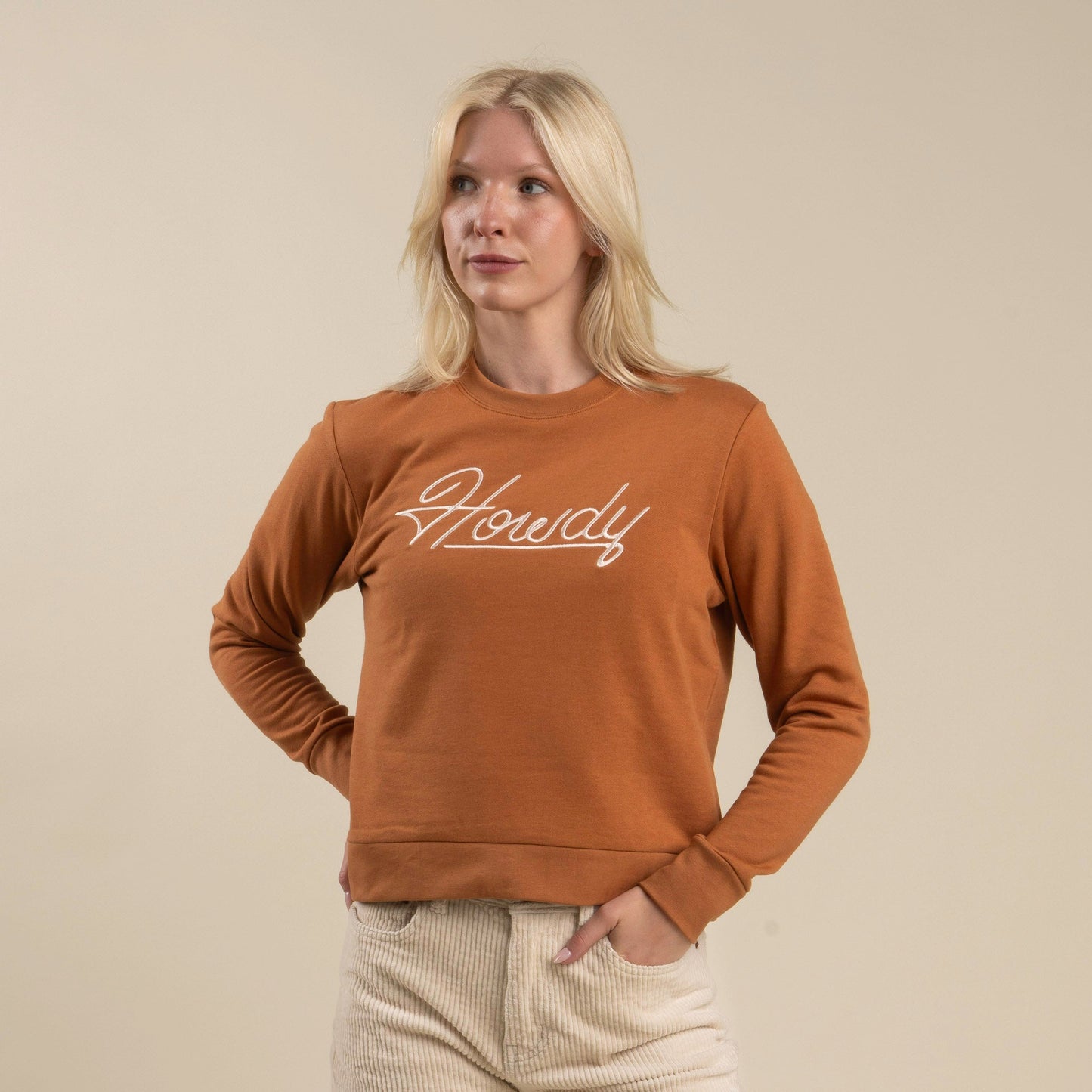 Howdy Women's Sweatshirt - Meerkat