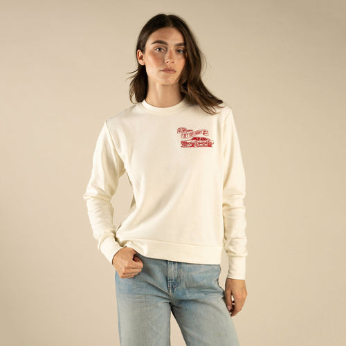 Giddy Up Women's Sweatshirt - Vintage White