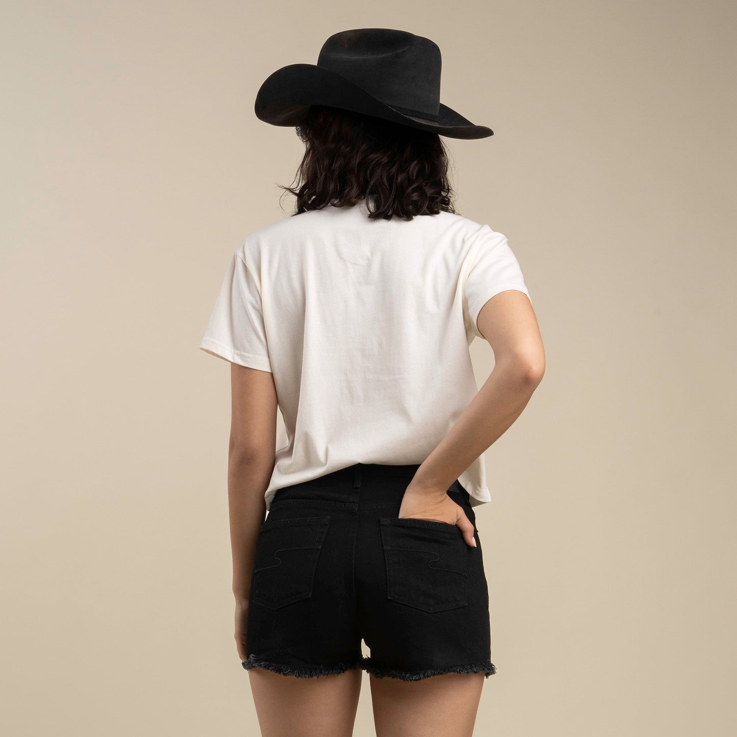 Ysleta High-Rise Women's Shorts - Black Denim