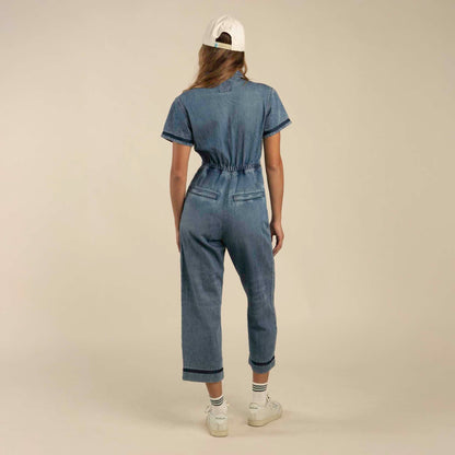 The Dolly Jumpsuit - Medium Indigo
